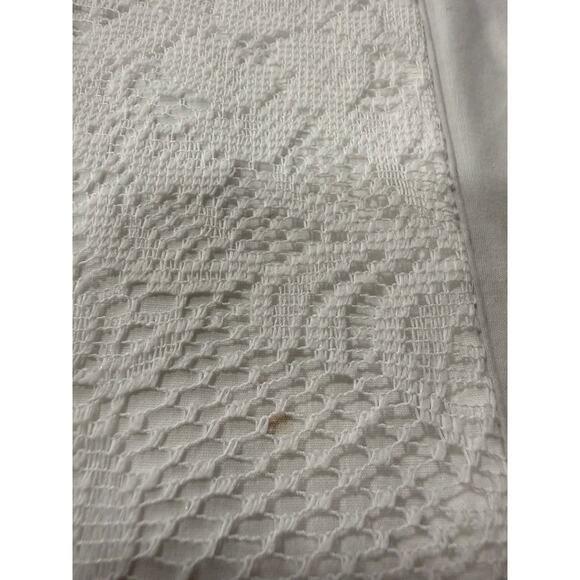 Lace Pillow Covers White 16x16 Grandmillennial Cottagecore French Country X 2 - Picture 6 of 11